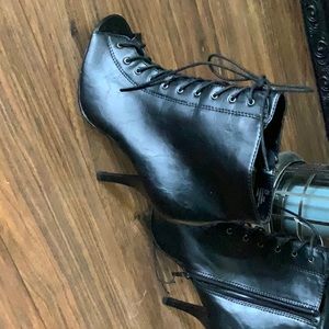 New faux leather ankle boots